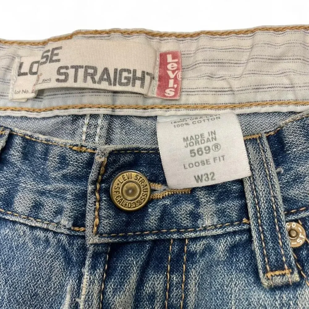 Levis blue denim shorts